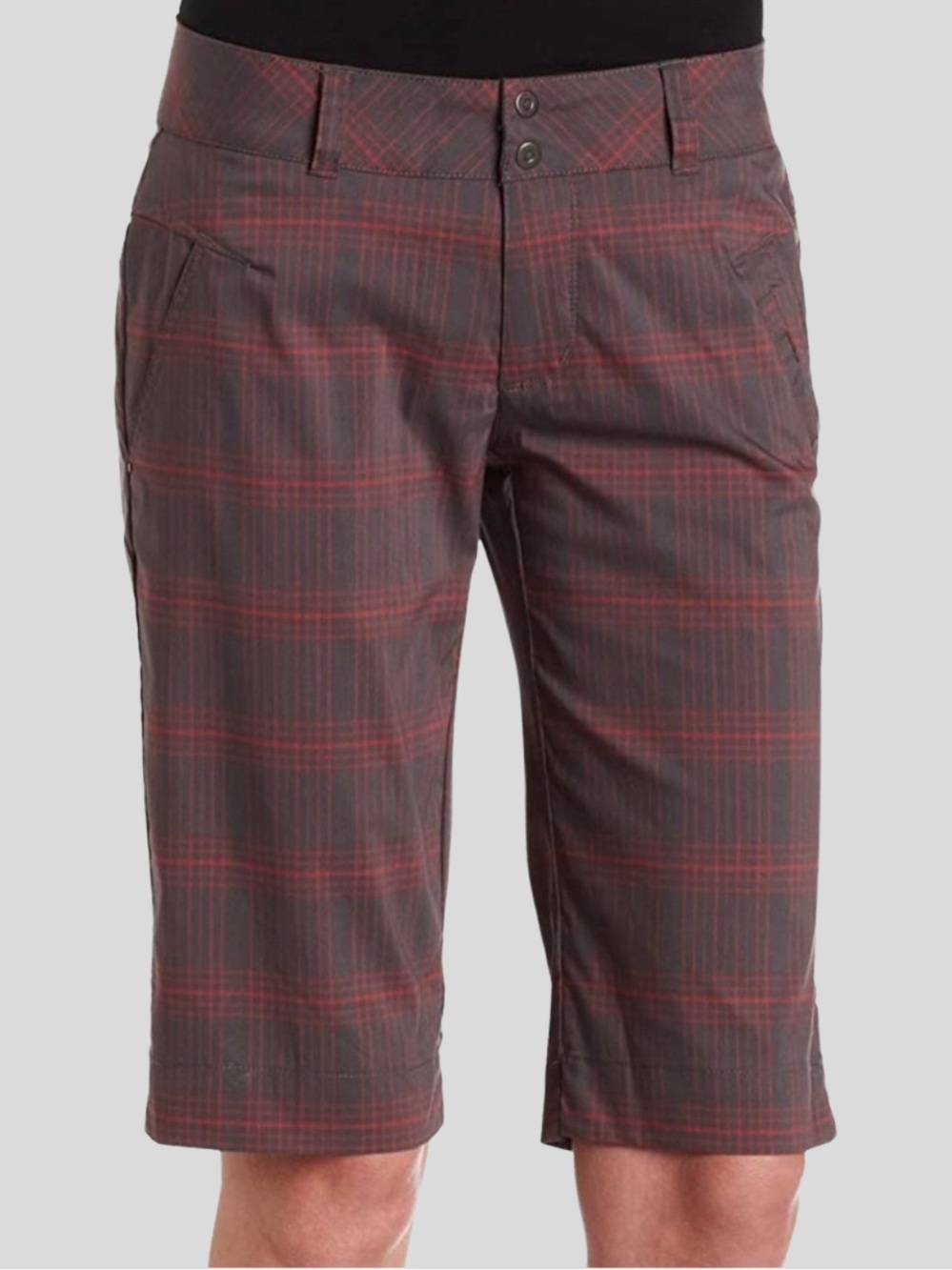 Columbia Women's Trioletta Bermuda Shorts 13L Plaid - Burnt Sienna 4
